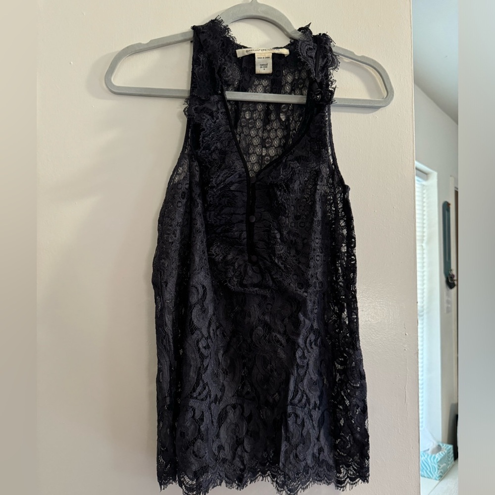 Diane Von Furstenberg lace top
